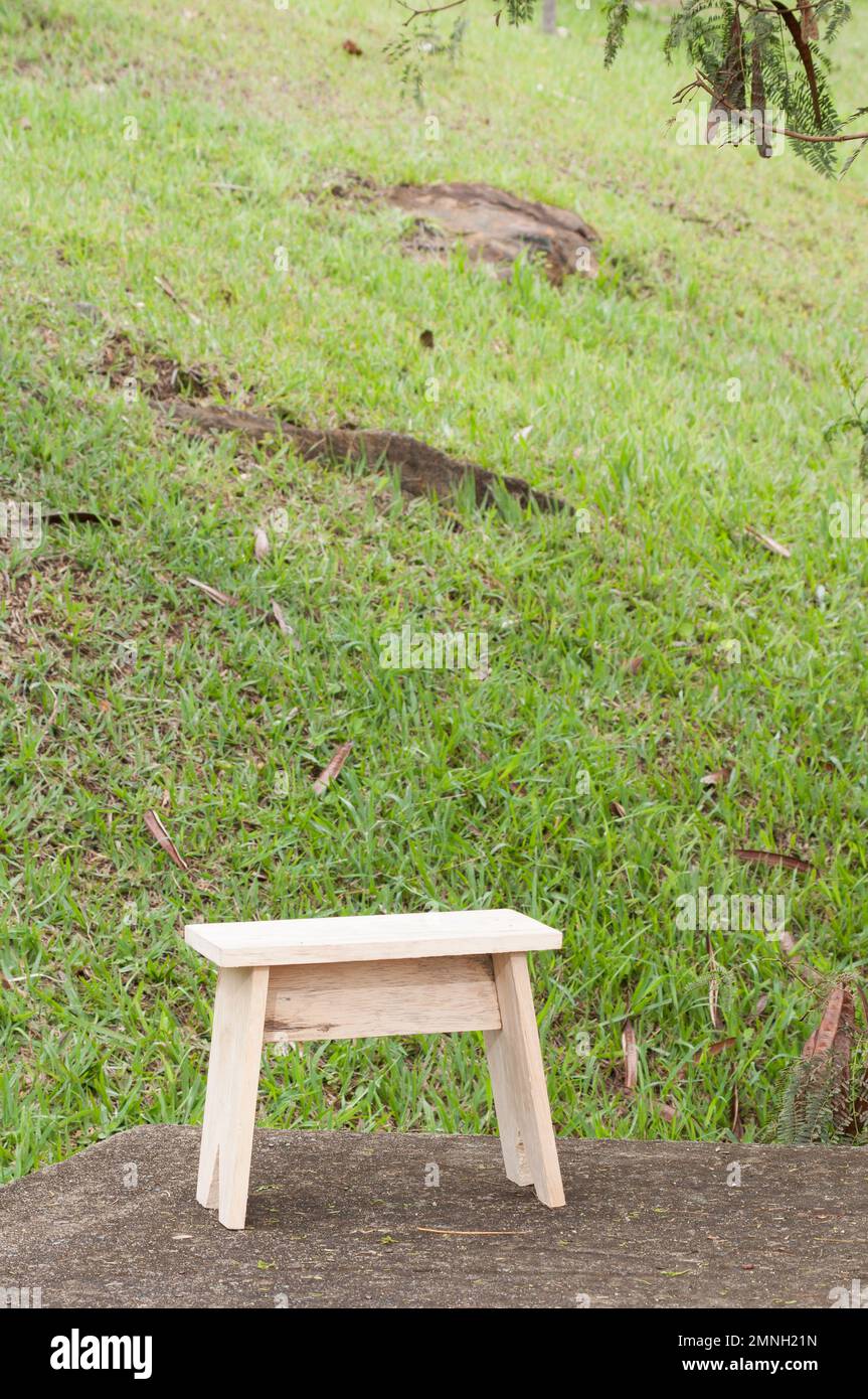 Wooden Chair Made By Hand; Made With Raw Wood Stock Photo Alamy