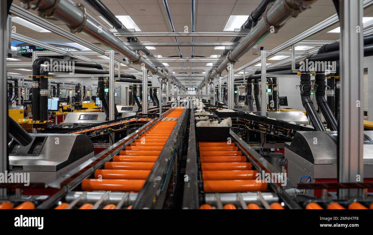 Interior of a U.S. Department of Agriculture, Agricultural Marketing Service, Cotton Grading