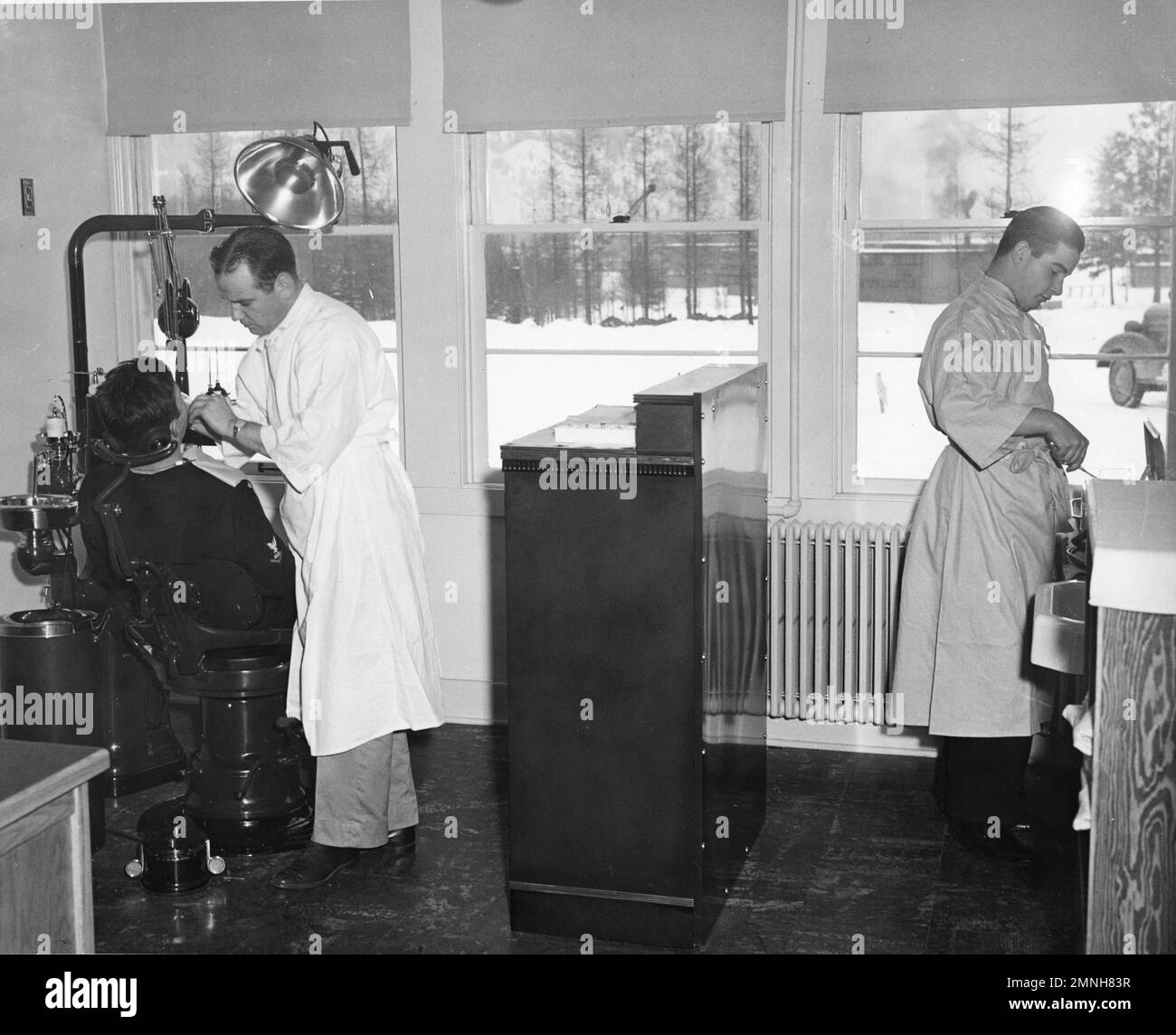 Complete dental operating room at U.S. Naval Training Station in