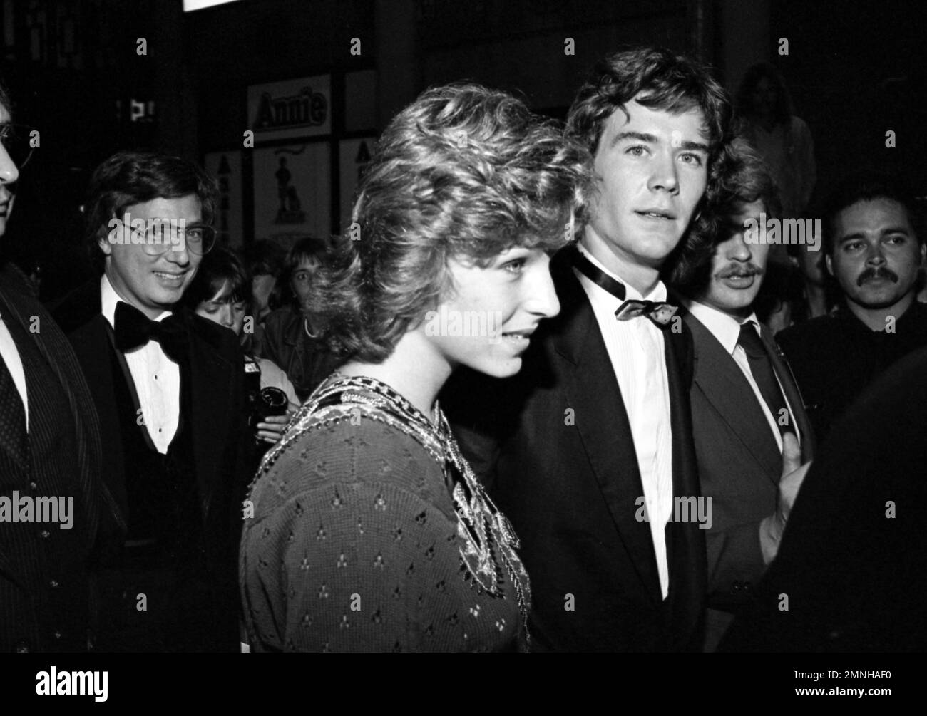 Timothy Hutton and Tatum O'Neal at the premiere of Annie at Mann's ...