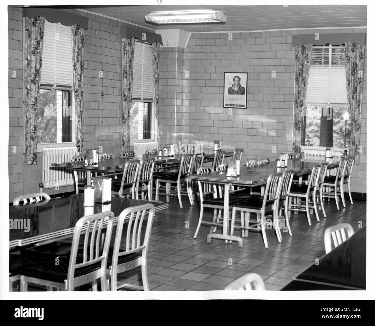 Naval Hospital Annapolis, MD, Mess Hall interior ca. July 10, 1958