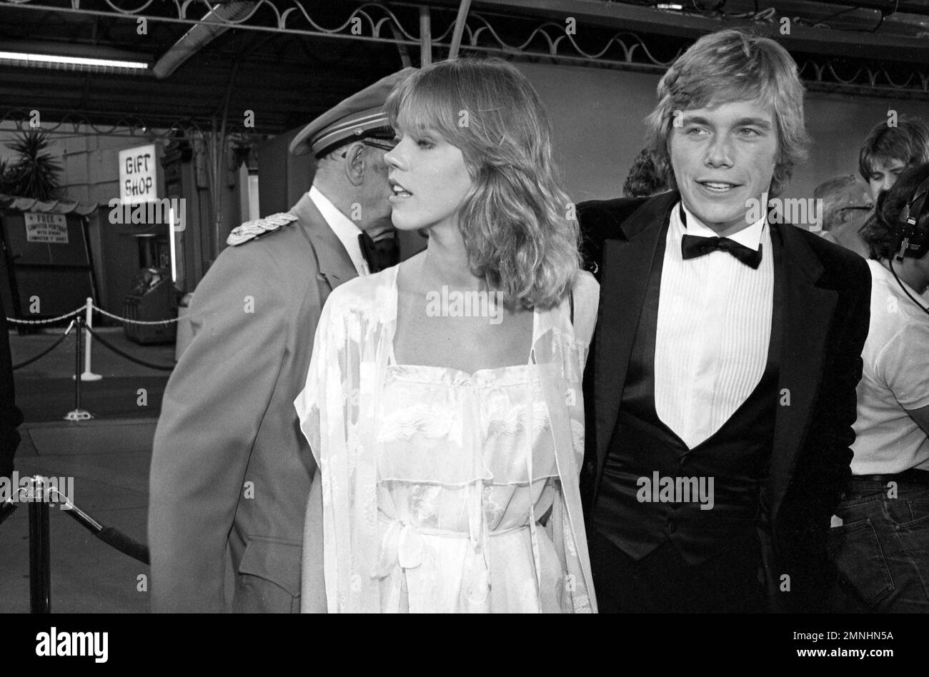 Carrie Hamilton and Christopher Atkins at the premiere of Annie at Mann ...