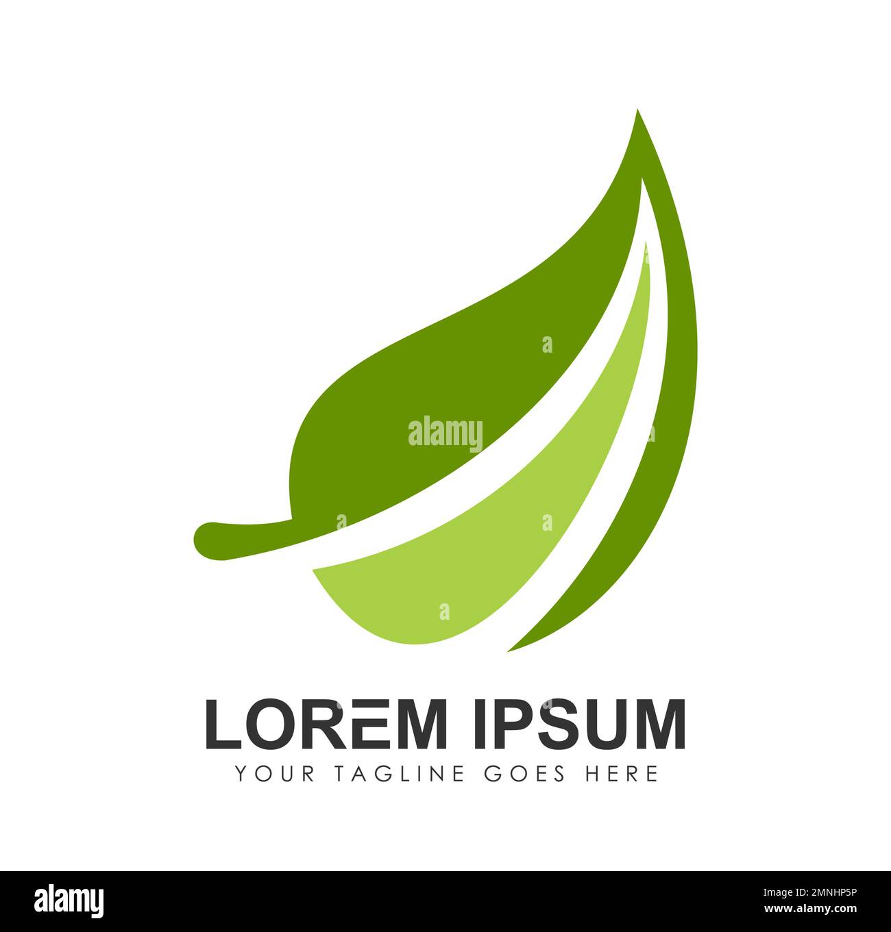 Green Leaf Logo vector icon Sign illustration in white background ...