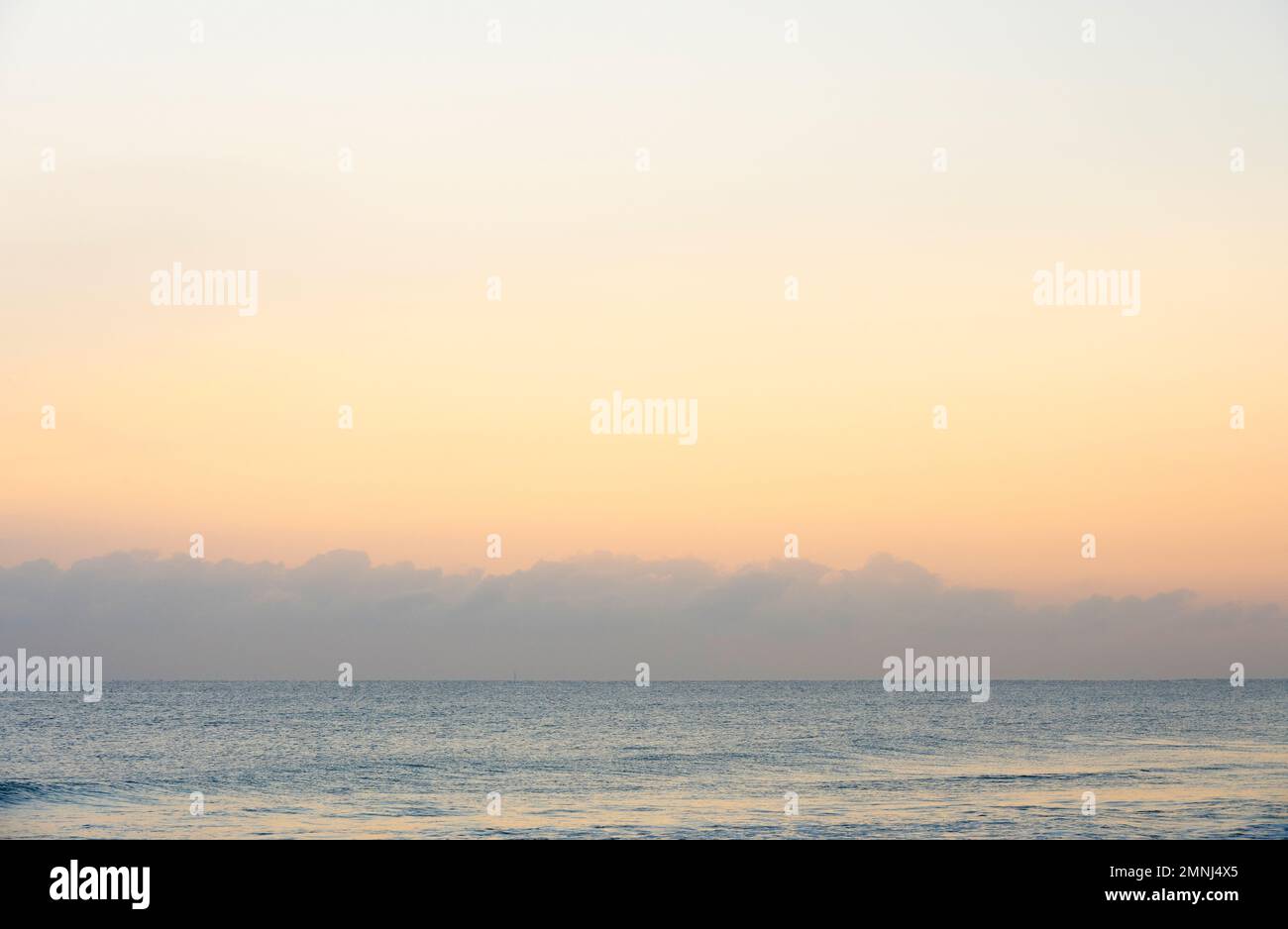 Cal ocean at sunrise Stock Photo