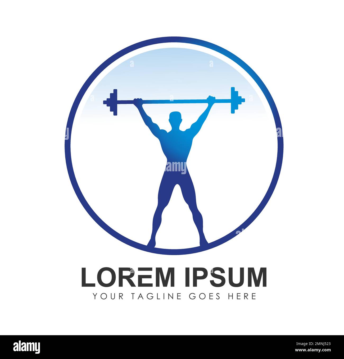 Sport Fitness Circle Logo Template Vector Icon Sign illustration in