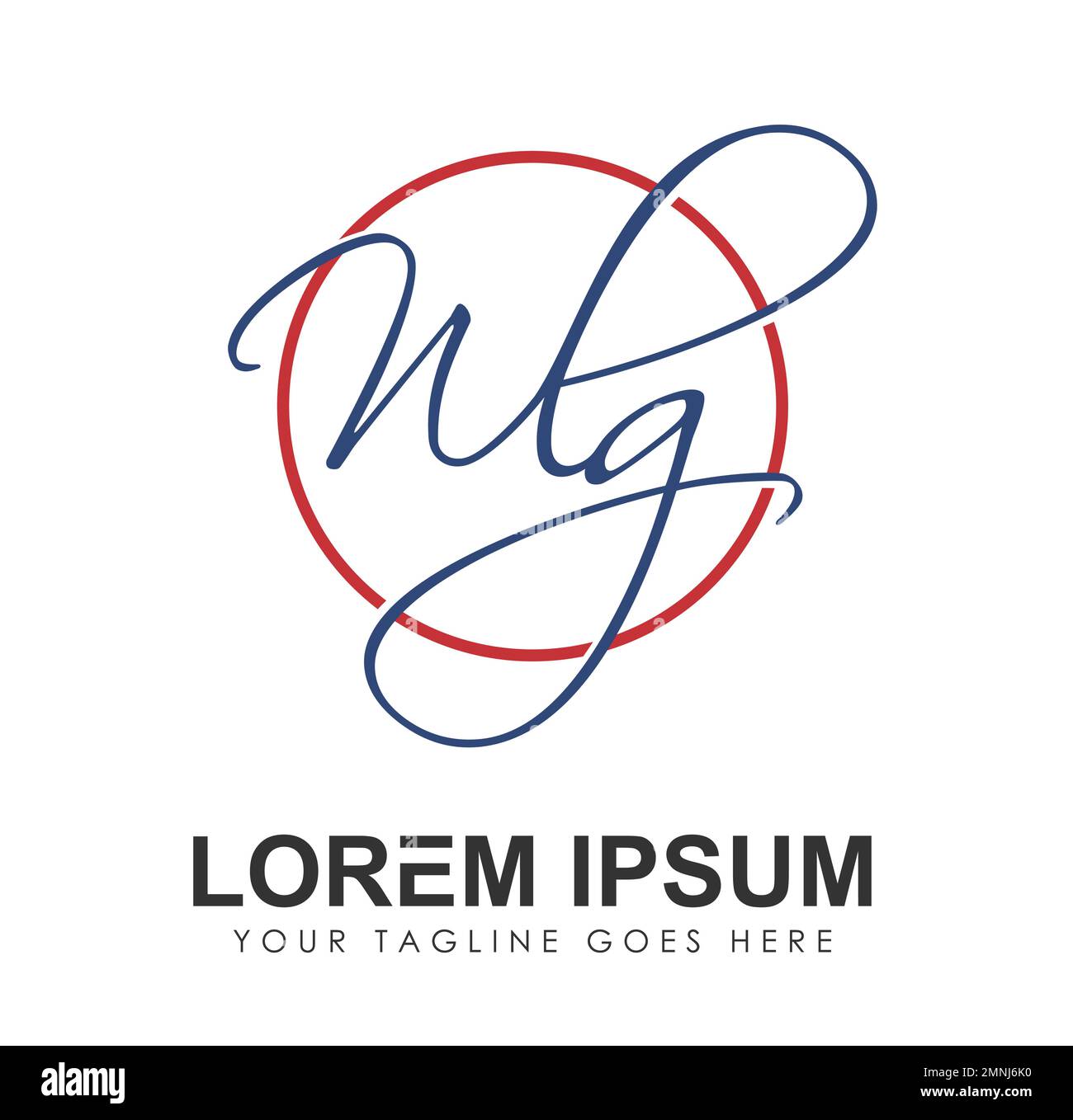 WLG Monogram Logo Initial Letters Vector Sign illustration in white ...