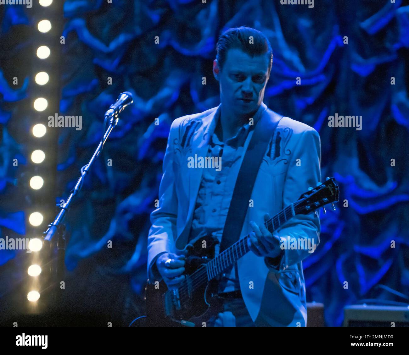 The English/American rock band The Pretenders, with lead guitarist James Walbourne performs at