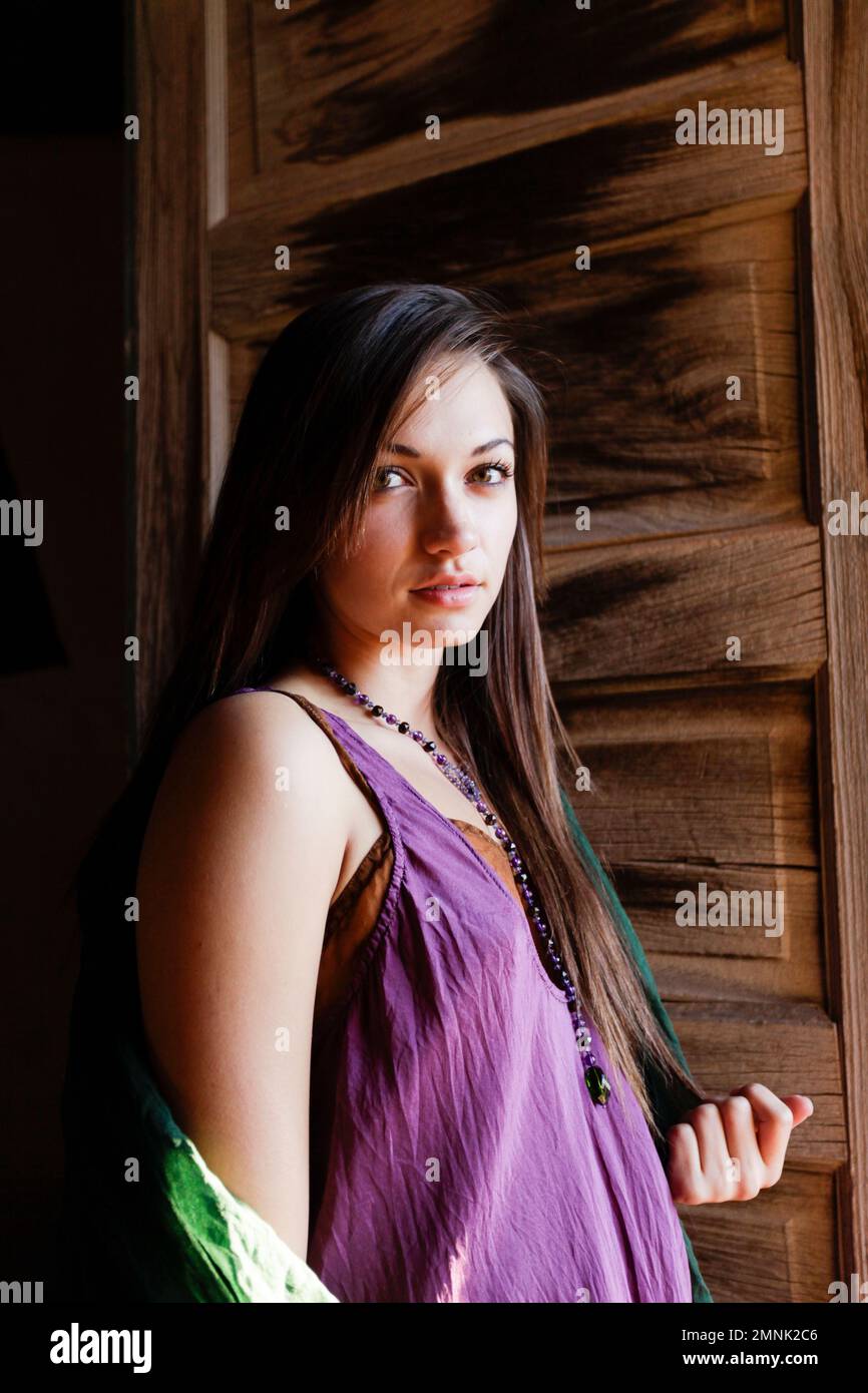 Young woman in rustic hi-res stock photography and images - Alamy