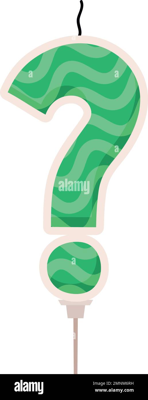 question mark candle Stock Vector Image & Art Alamy