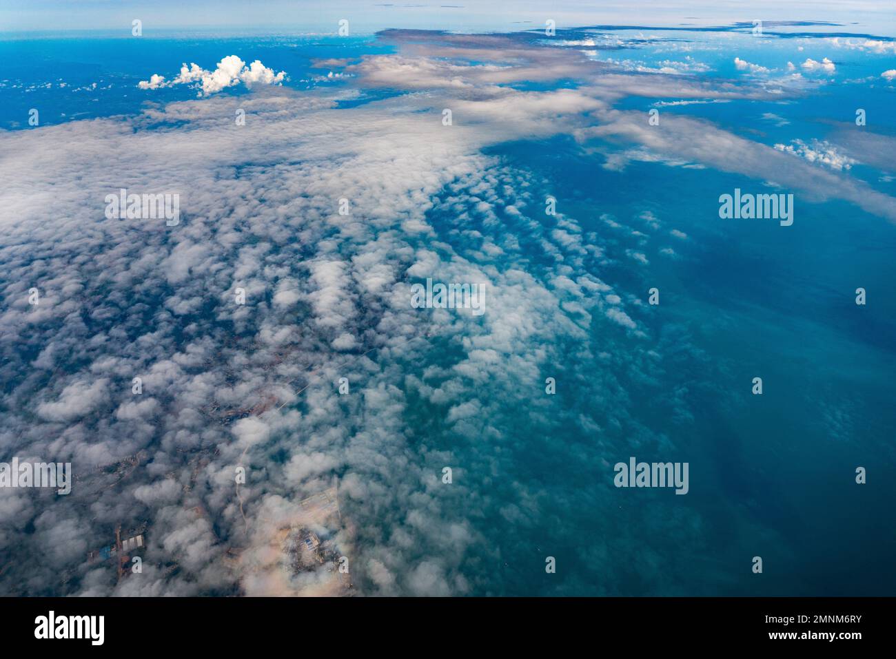 Have a bird's eye view of hainan island Stock Photo