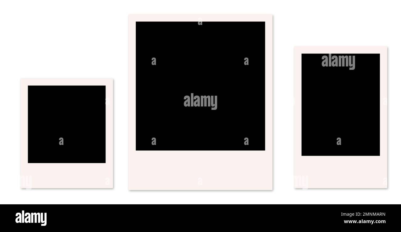 Polaroid instant photo frames Stock Photo Alamy