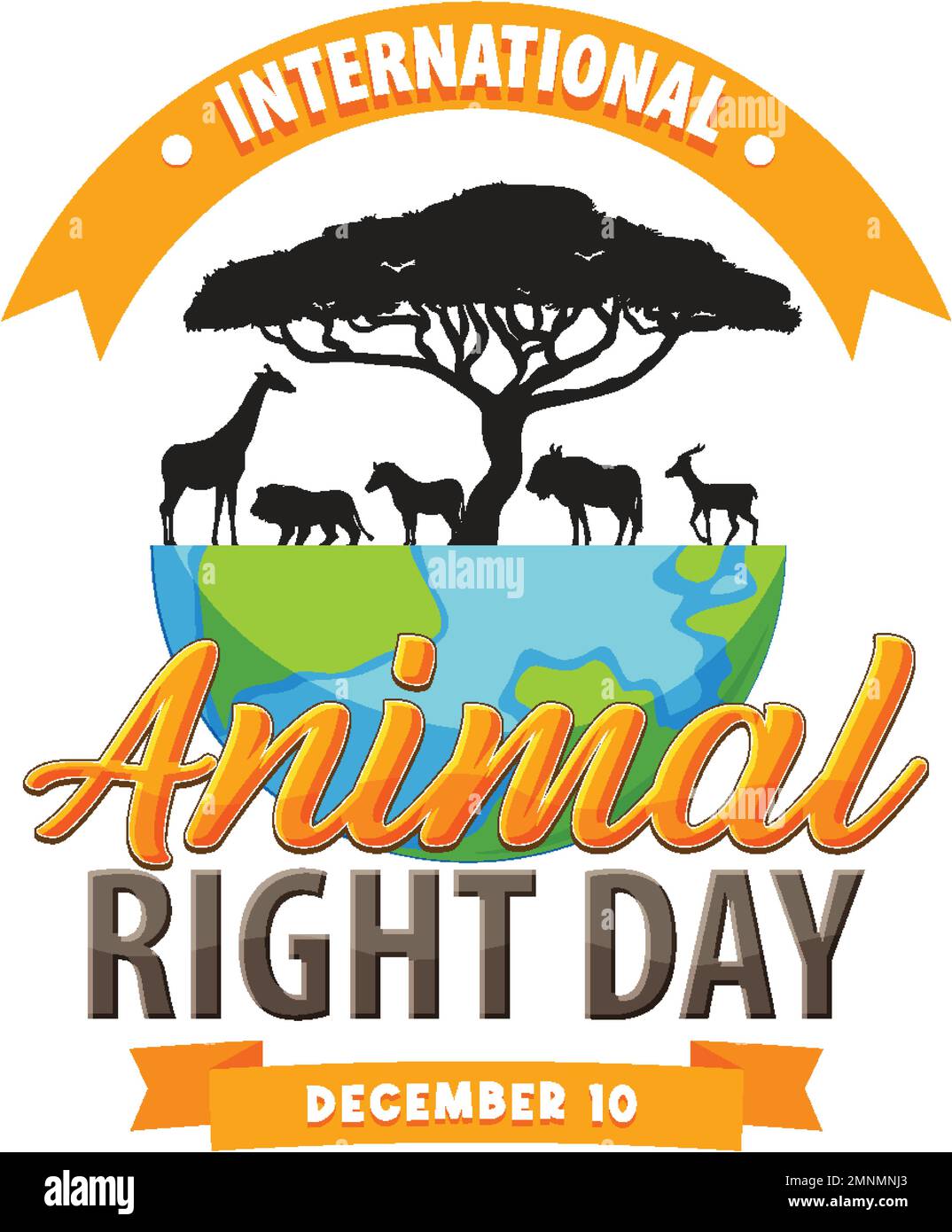 International Animal Rights Day Banner illustration Stock Vector Image