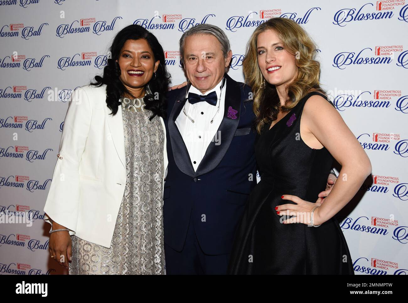 Blossom Ball cochairs Subrata De, left, Endometriosis Foundation of