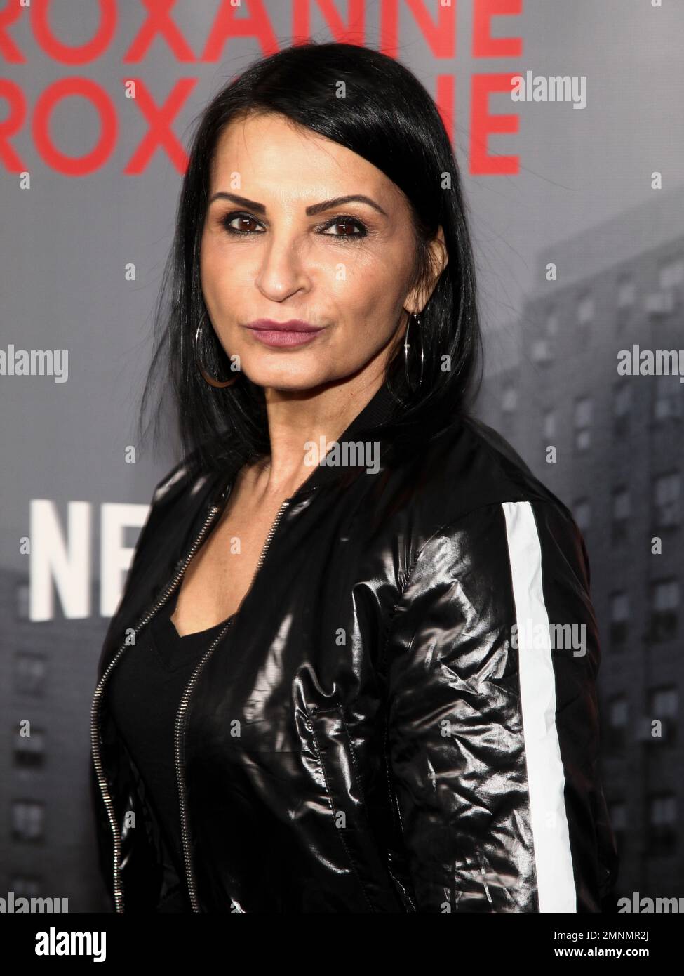 Kathrine Narducci attends the premiere of Netflix's "Roxanne Roxanne