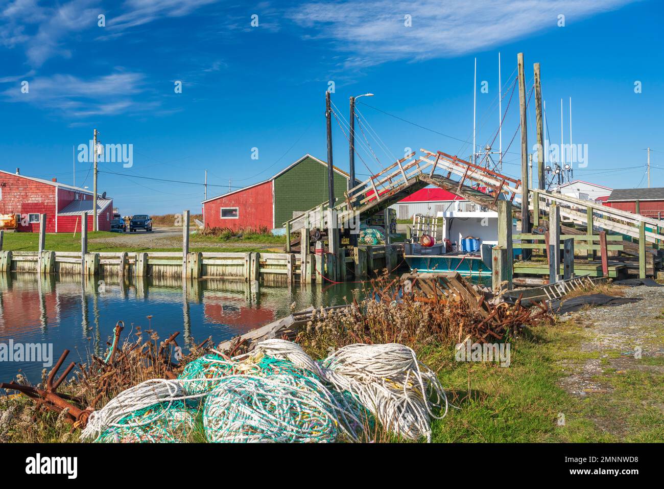 The small fishing village of Sanford, Nova Scotia, Canada Stock Photo