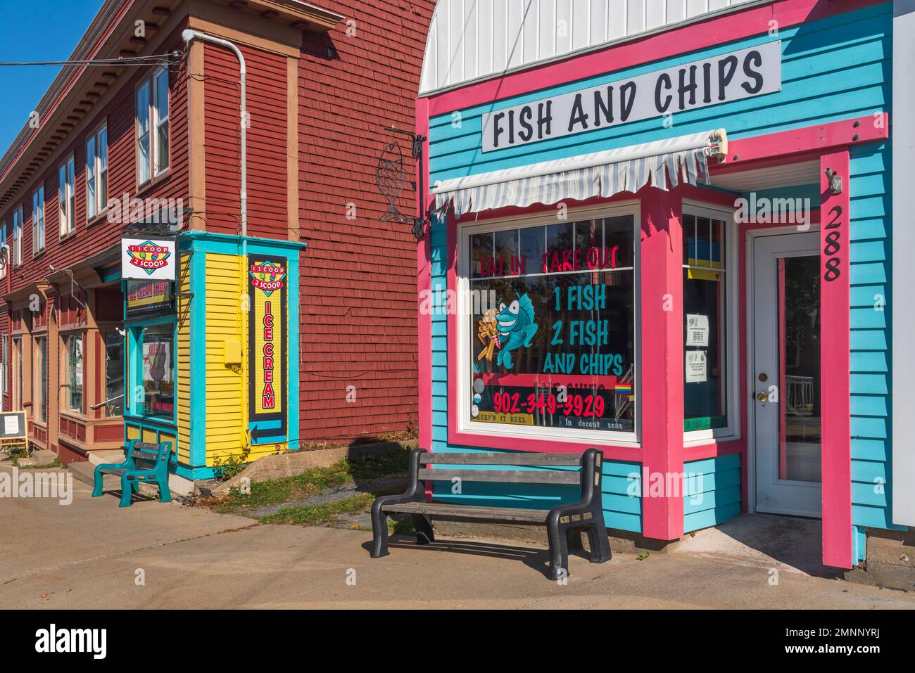 A Fish and Chips restaurant in Annapolis Royal, Nova Scotia, Canada