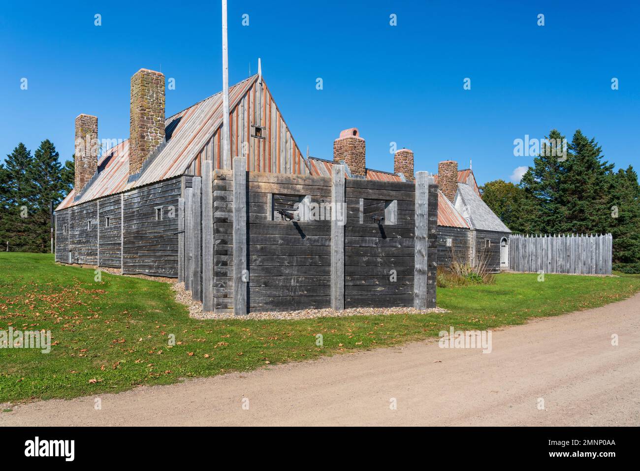 The fort at the PortRoyal National Historic Site in Port Royal, Nova