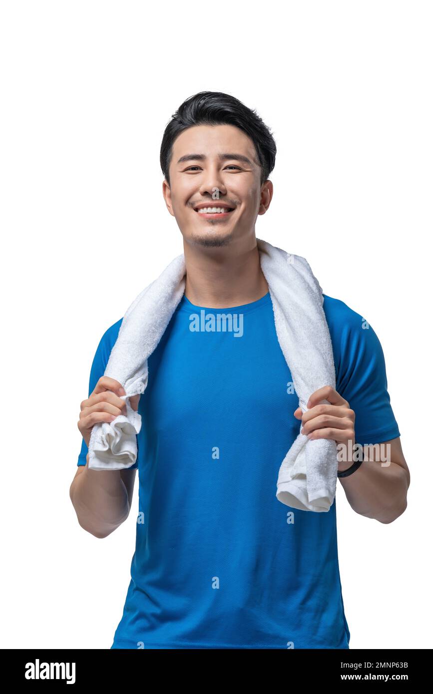 The fitness of young men Stock Photo Alamy
