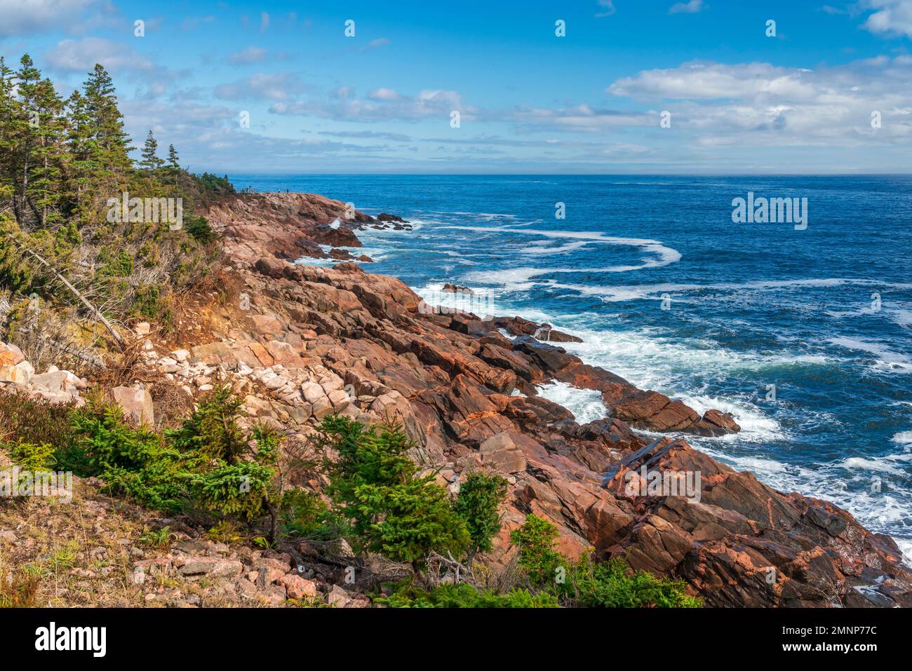 Coastal scenic of Cape Breton Highlands National Park, Nova Scotia, Canada. Stock Photo
