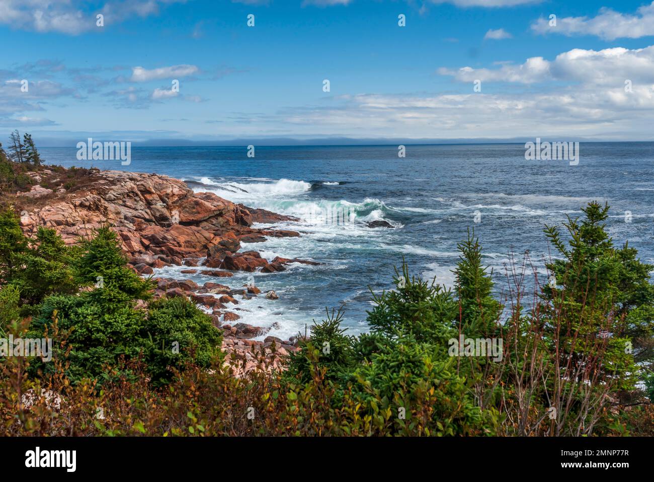 Coastal scenic of Cape Breton Highlands National Park, Nova Scotia, Canada. Stock Photo