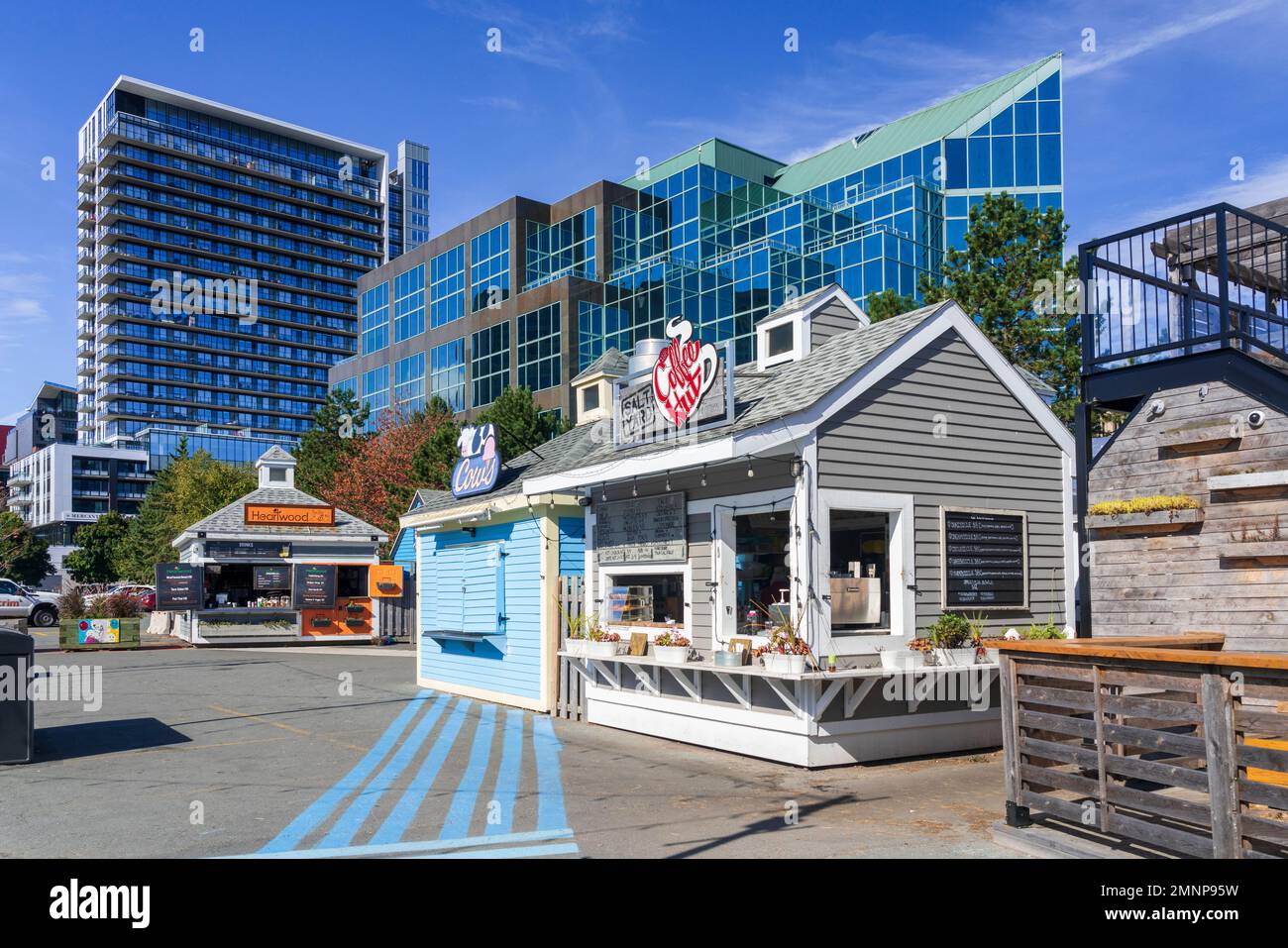 The waterfront downtown buildings in Halifax, Nova Scotia, Canada Stock