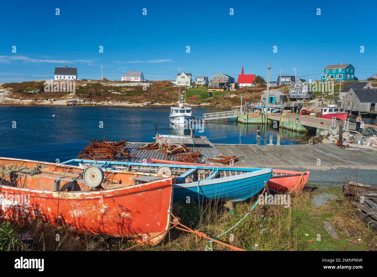 The harbor of Peggy's Cove, Nova Scotia, Canada Stock Photo Alamy