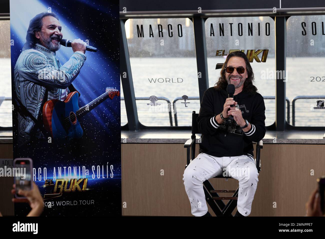 MIAMI, FLJAN 30 Marco Antonio Solis “El Buki” is seen during Marco