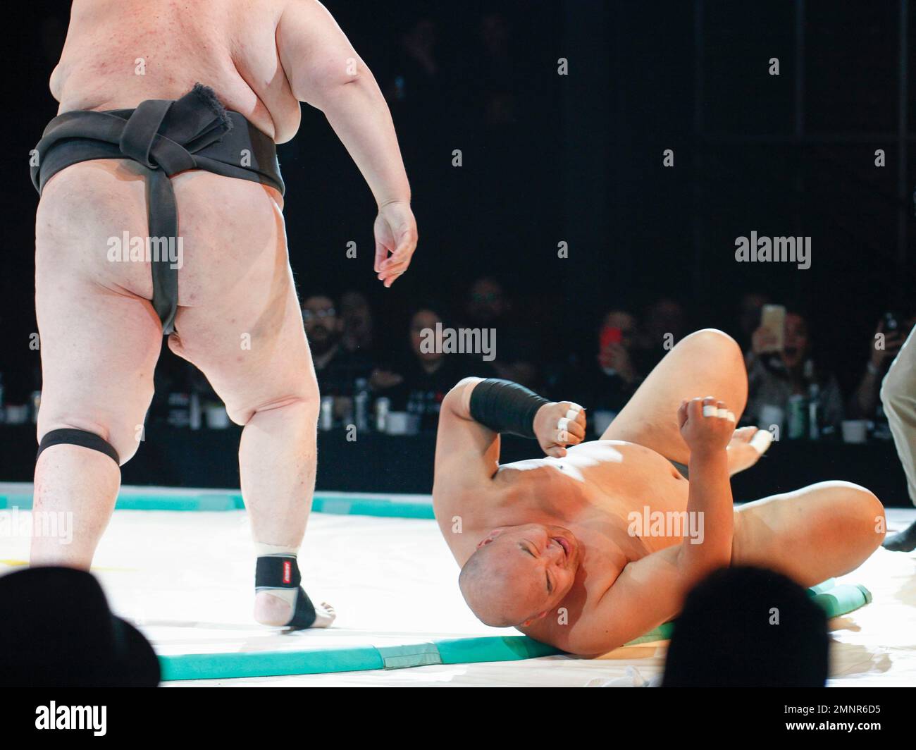 Byamba World champion sumo wrestlers Yama Ryuichi, left, and Byamba Ulambayar ...