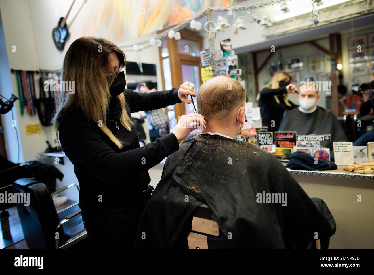 Berlin, Germany. 23rd Jan, 2023. Andrea SiepertFichter (l), owner of