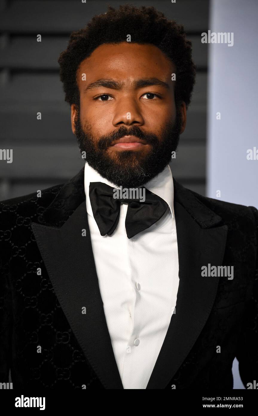 Donald Glover arrives at the Vanity Fair Oscar Party on Sunday, March 4