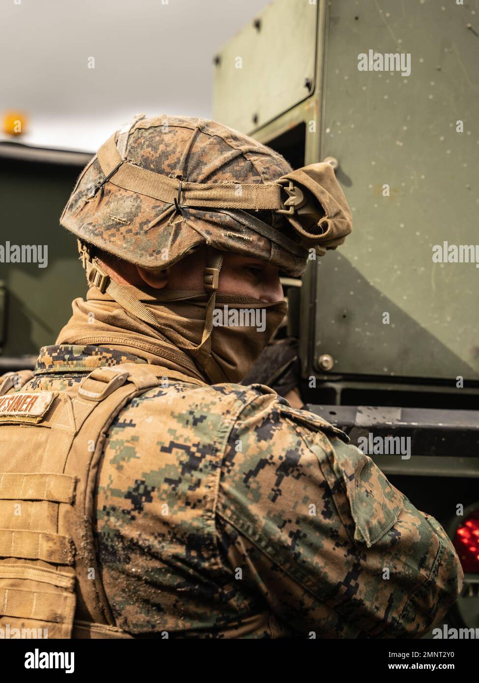 U.S. Marine Corps Lance Cpl. Darien Degregorio, a motor transportation
