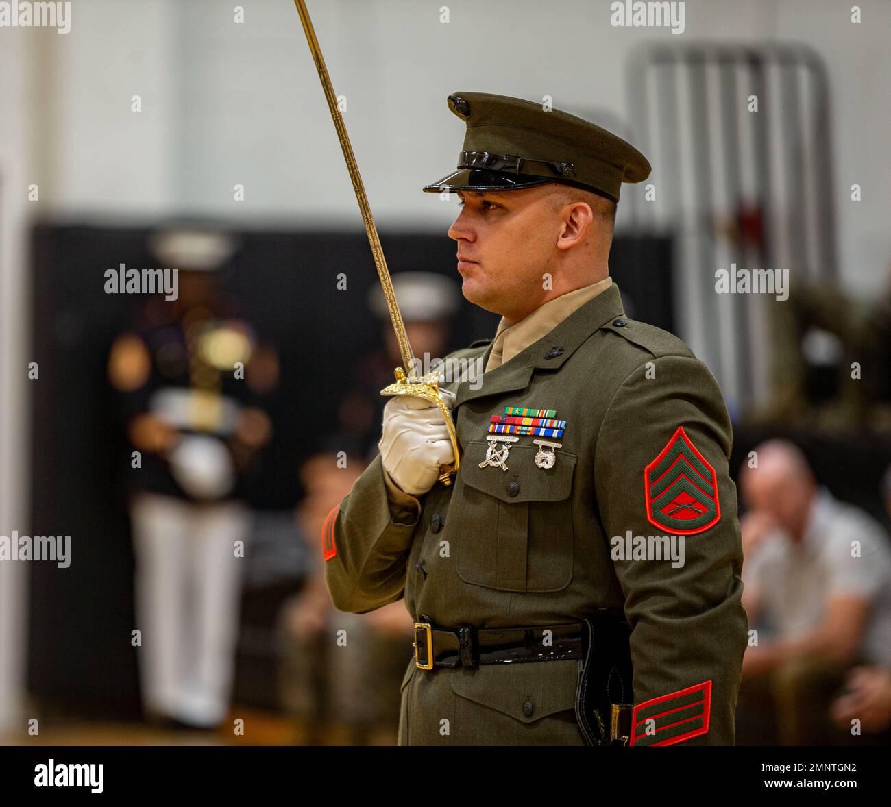 Staff Sgt. Anthony K. Havens, platoon sergeant, Alpha Company, executes