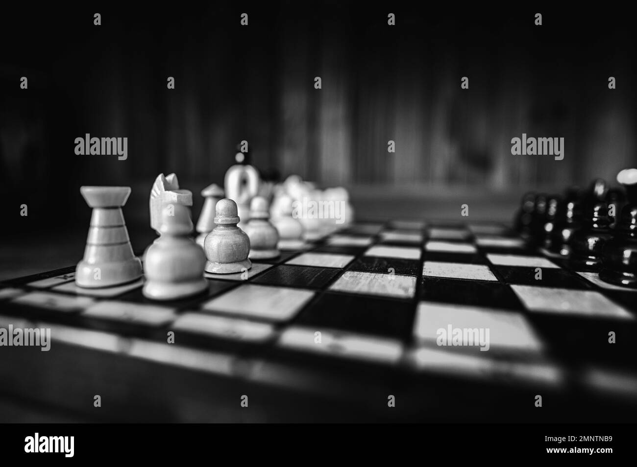 A Black Chess Game With Black Pieces Background Wallpaper Image