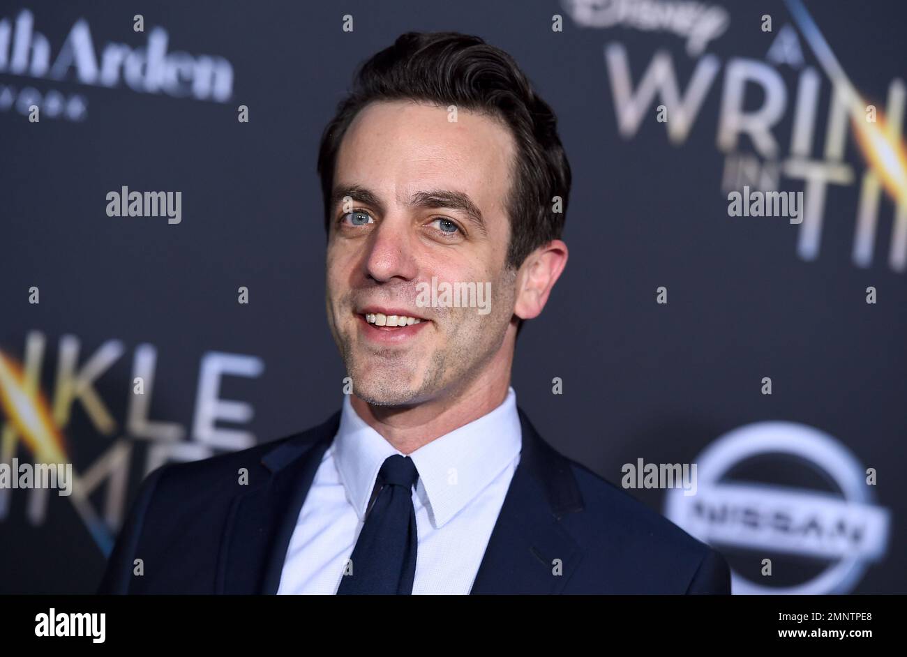 B. J. Novak arrives at the world premiere of "A Wrinkle in Time" at the