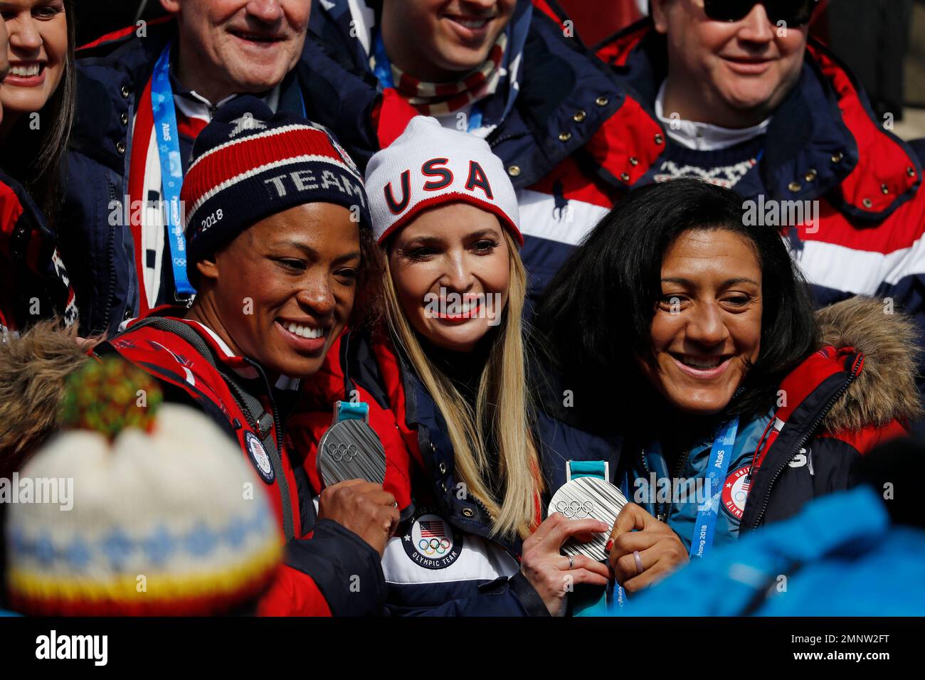 Silver medalist in the women's twoman bobsled Elana Meyers Taylor(01)