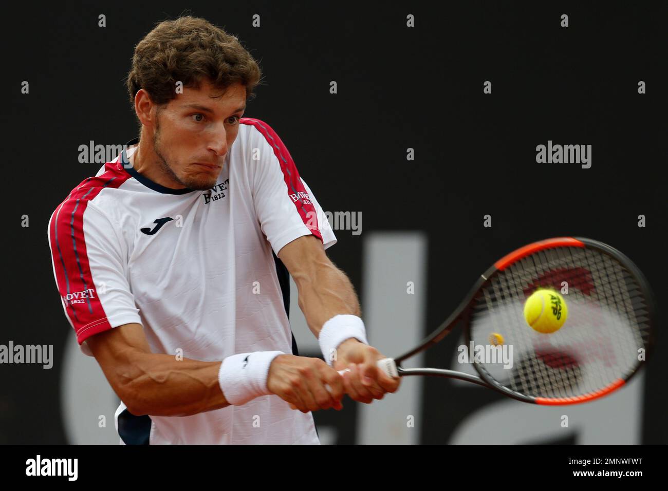 Spain's Pablo Busta returns the ball to Slovenia's Aljaz Bedene, during the  Rio Open tennis tournament in Rio de Janeiro, Brazil, Thursday, Feb. 22,  2018. (AP Photo/Leo Correa Stock Photo - Alamy