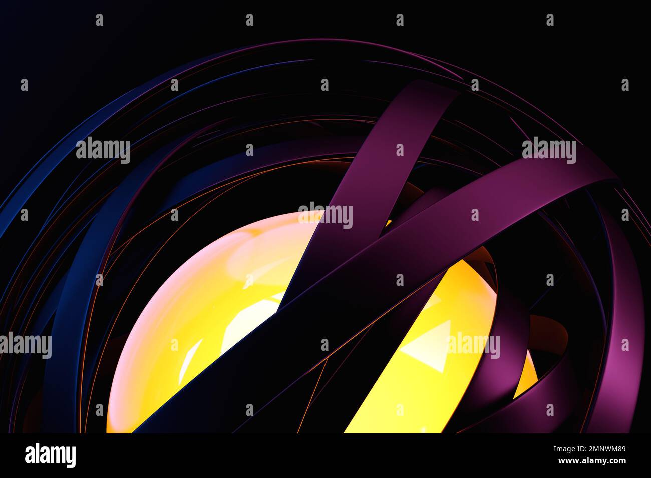 Digital animation abstract purple shapes hi-res stock photography and ...