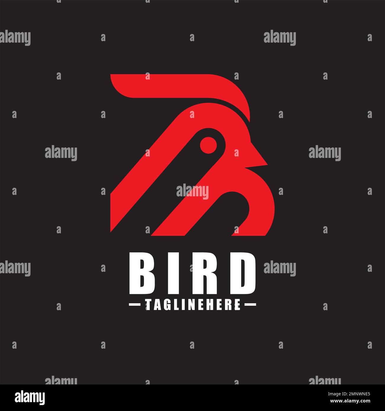 Bird B Logo - Vector logo template Stock Vector