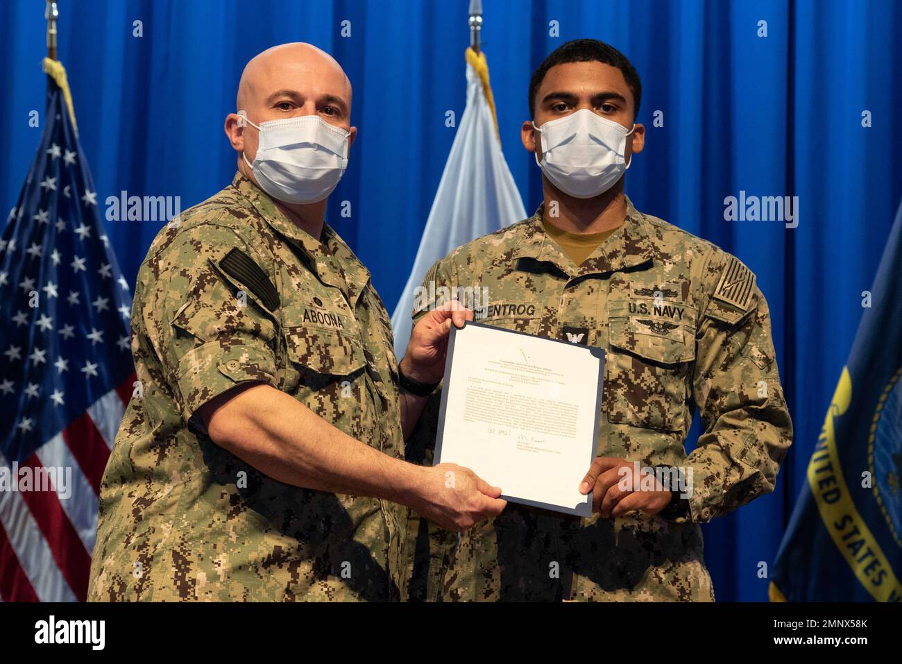 Hospital Corpsman 2nd Class John Gripentrog receives his Flag Letter of ...