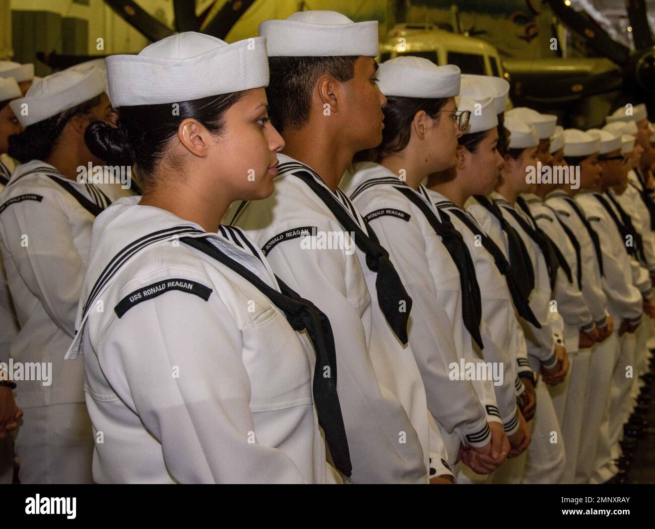 221007NJO8231086 SEA OF JAPAN (Oct. 7, 2022) Sailors stand in