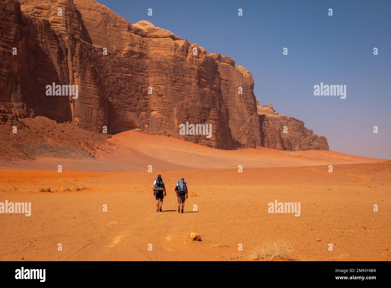 Two hikers backpacks in travel hi-res stock photography and images - Alamy