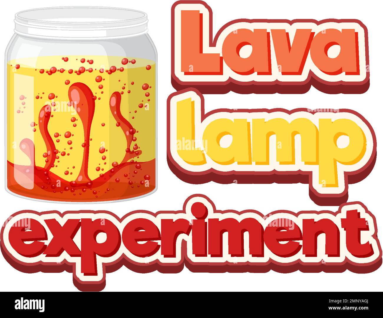 Lava lamp science experiment illustration Stock Vector Image & Art Alamy