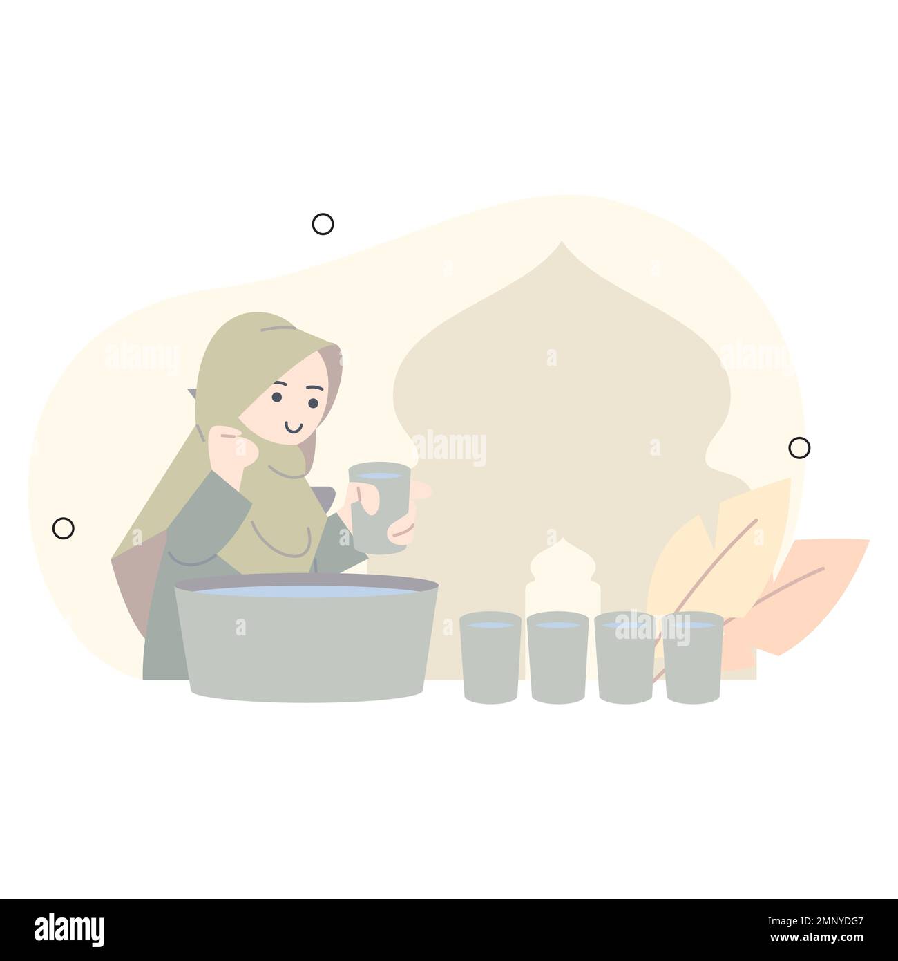 Hijab vector vectors hi-res stock photography and images - Alamy