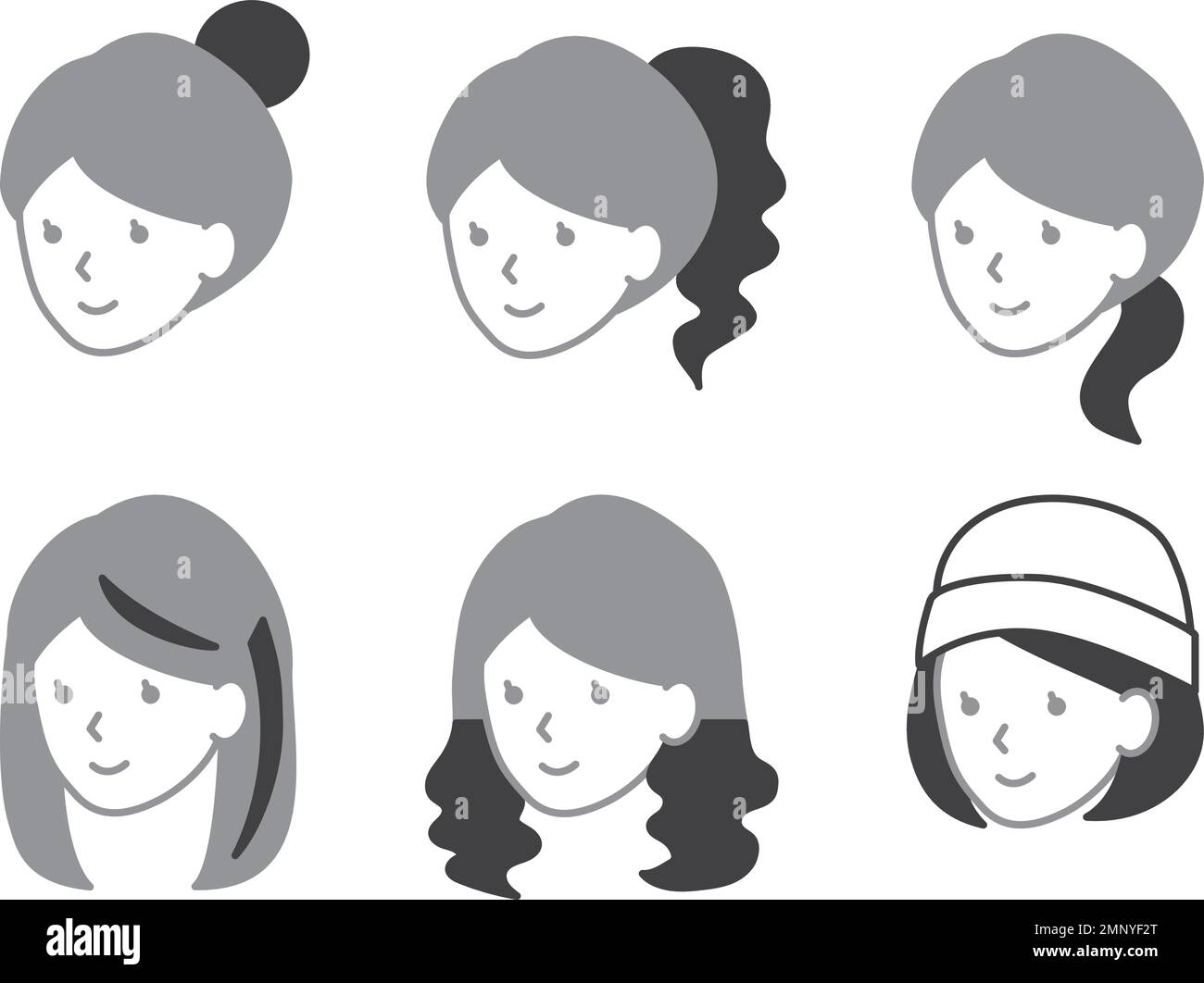 Wigs hair Stock Vector Images - Alamy