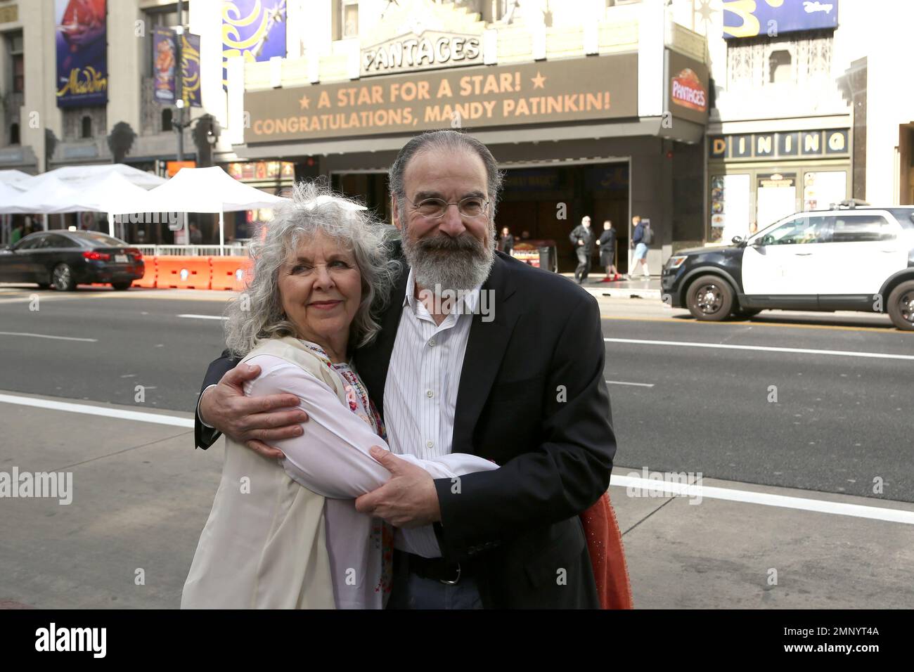 Mandy Patinkin, right, and his wife Kathryn Grody pose for a photo in ...