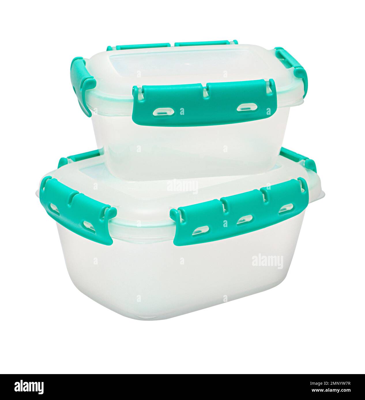Plastic container storage box with a lid with clipping path Stock Photo ...