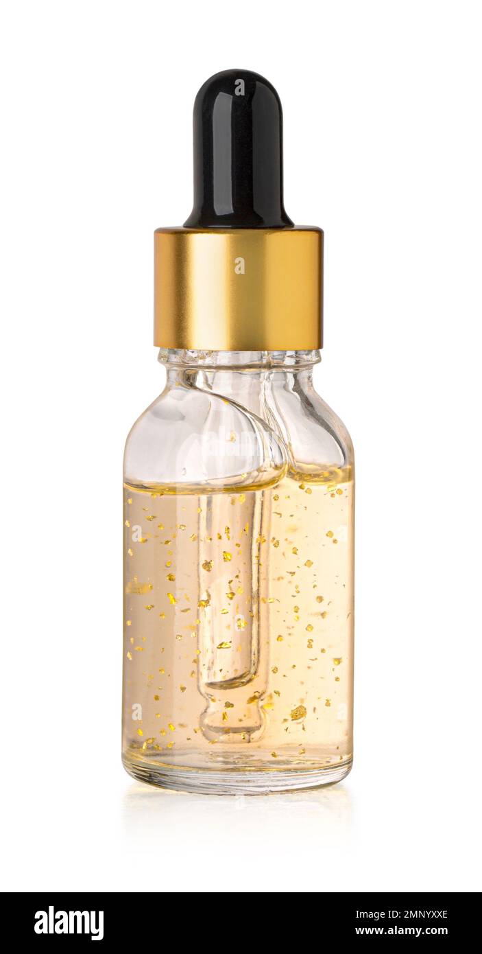 Face cream .Gold mask, moisturizing antiaging serum for face care with