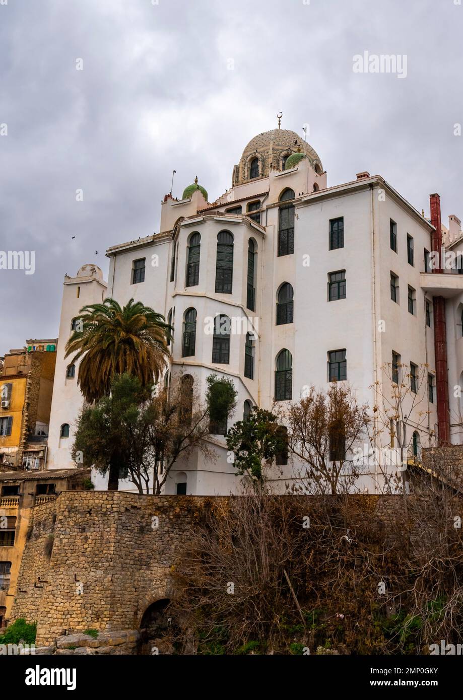 Medersa Moorish Revival  building, North Africa, Constantine, Algeria Stock Photo