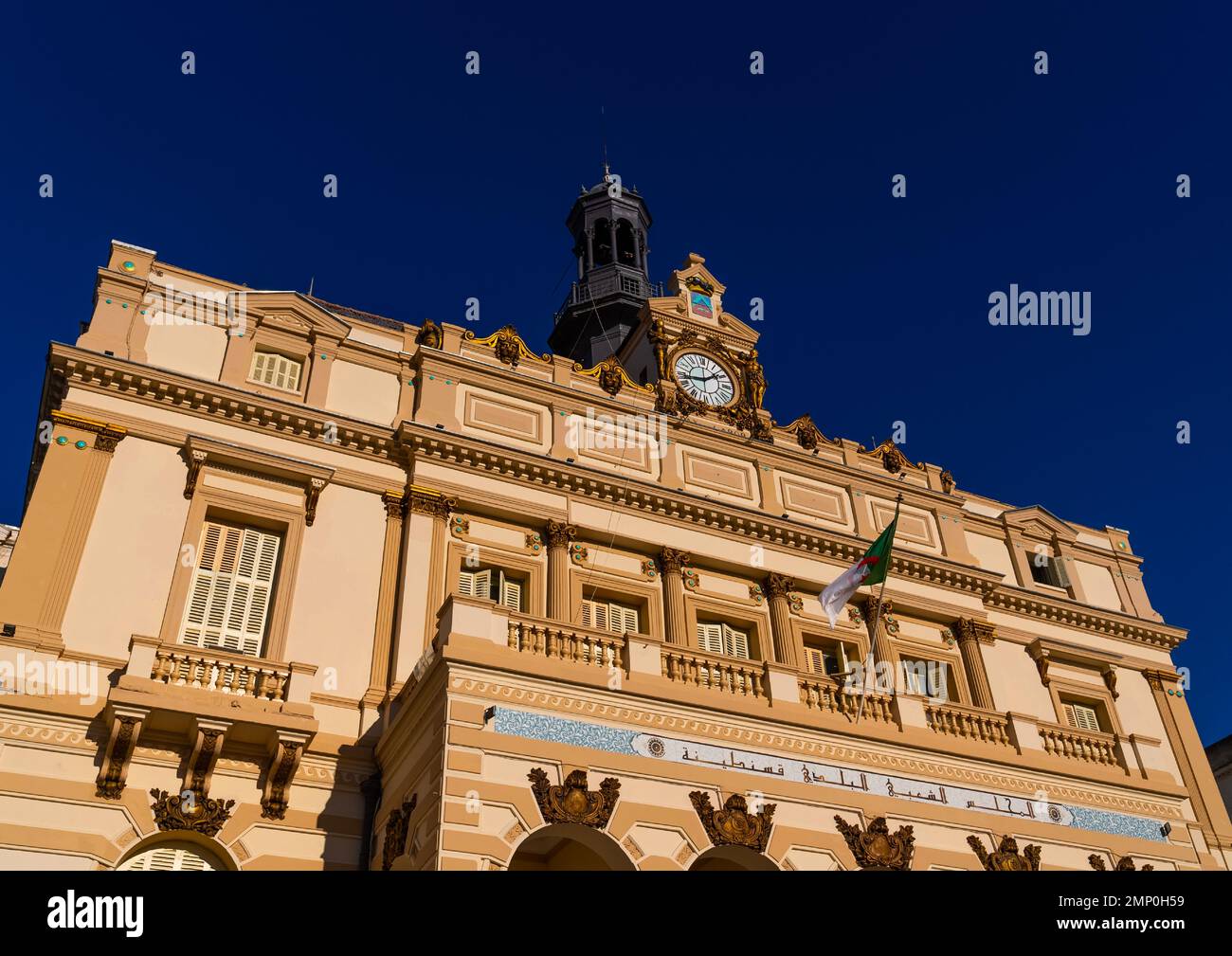 City hall colonial building, North Africa, Constantine, Algeria Stock Photo