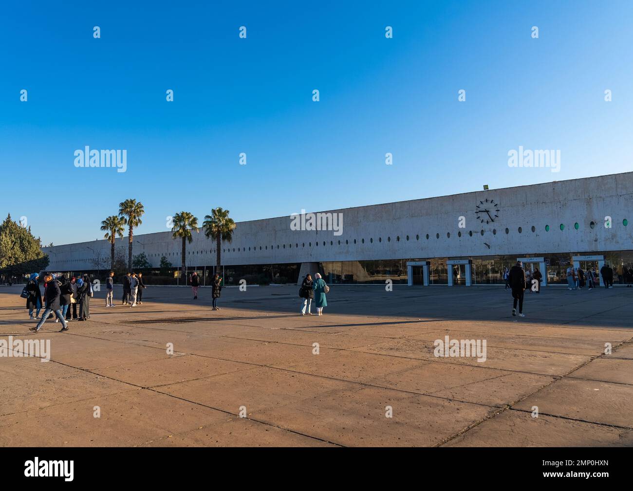 University of Mentouri designed by Oscar Niemeyer, North Africa, Constantine, Algeria Stock Photo